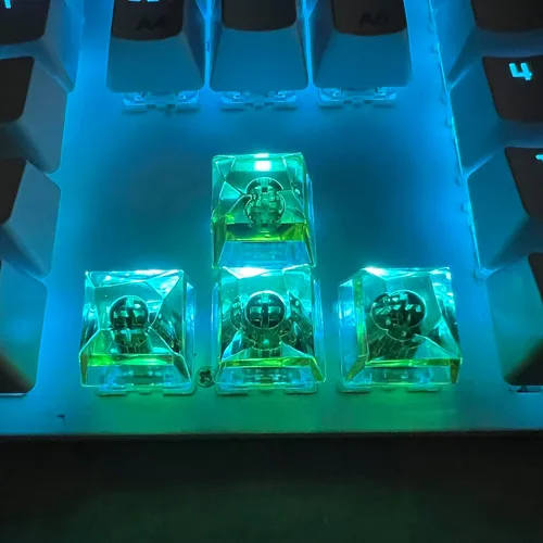 Vista 5 de Teclas personalizadas de 4 teclas para teclado mecánico MX
