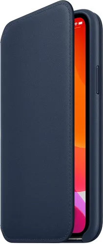 Vista 3 de Apple Folio de cuero (para iPhone 11 Pro) - Deep Sea Blue