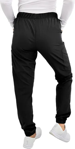 Vista 3 de Green Town Pantalón médico de enfermería para mujer, ajustado, pantalón médico GT Performance