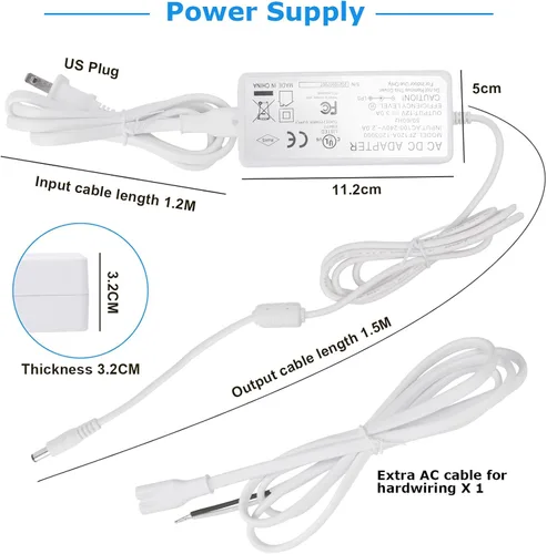 Vista 7 de Litever Kit de luces LED para debajo del gabinete + barras de luz adicionales de 12 pulgadas, blanco cálido 3000 K