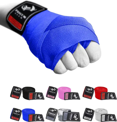 Vista 3 de Vendas de boxeo Advance Guantes interiores para perforar vendajes elásticos debajo de los mitones, gran protección, envoltura de boxeo para artes
