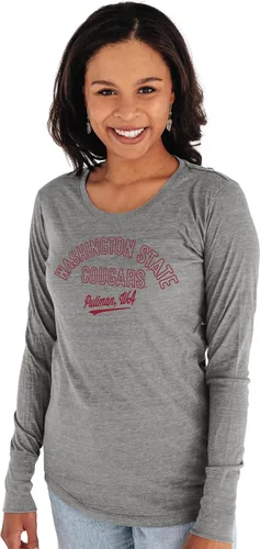 Vista 6 de Blue 84 NCAA playera de tres combinaciones de manga larga para mujer Campus