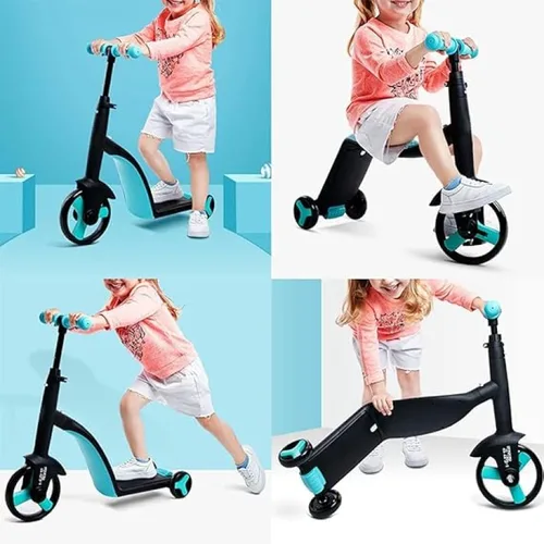 Vista 3 de Patineta Infantil 3en1 Con Luces