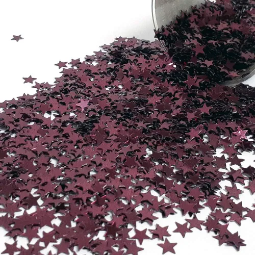 Vista 14 de Confetti Star 1/4" Negro - Paquete al por menor #8513 QS0
