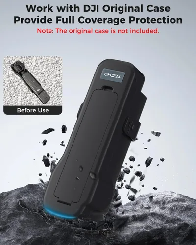 Vista 2 de TECHO Funda para DJI Osmo Pocket 3/Xtra Muse Accesorios, Compartimento de filtro dedicado, funciona con la cubierta original, protección completa