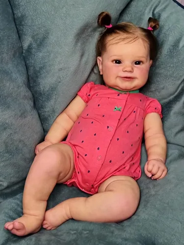 Vista 12 de Anano Muñecas de bebé Reborn de cuerpo completo de 18 pulgadas, muñeca realista recién nacida, niña anatómicamente correcta, muñecas Reborn
