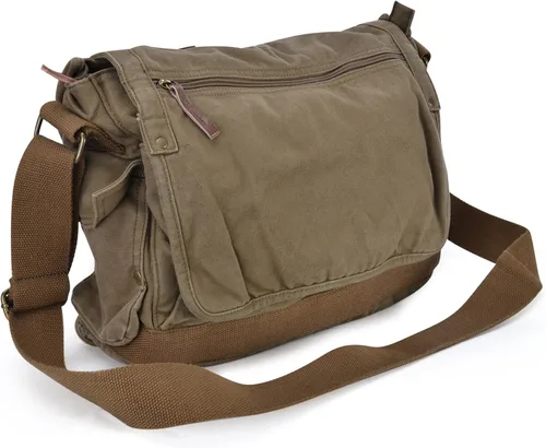 Vista 2 de Gootium Vintage - Bolso bandolera de lona estilo británico
