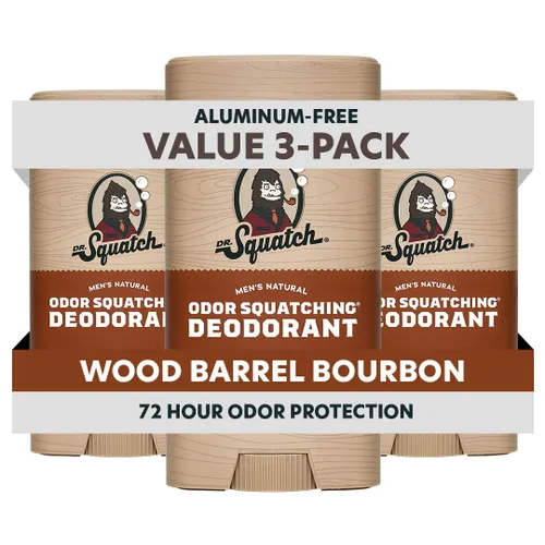 Vista 23 de Dr. Squatch - Desodorante natural para hombres - Sin aluminio, elimina el olor - Birchwood Breeze (2.65 oz, paquete de 3)