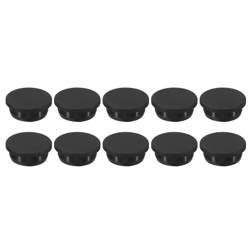 Vista 8 de MECCANIXITY Tapón de agujero de goma de silicona de 0.610 in de diámetro, tapón flexible suave para agujero de 0.591 in, negro, 10 piezas