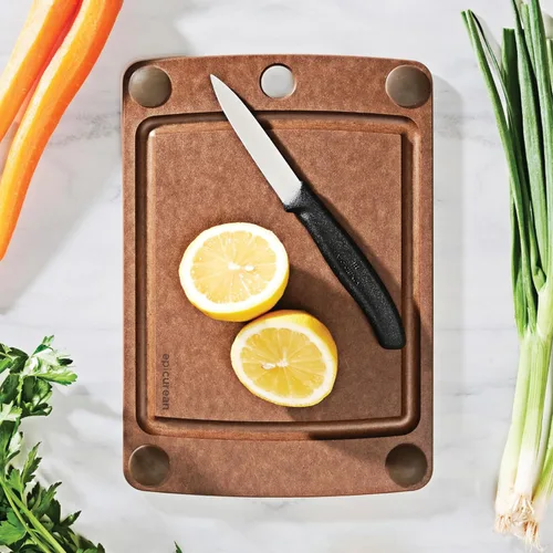 Vista 2 de Epicurean Tabla de cortar todo en uno de 10" × 7", nuez moscada marrón (Nutmeg/Brown)