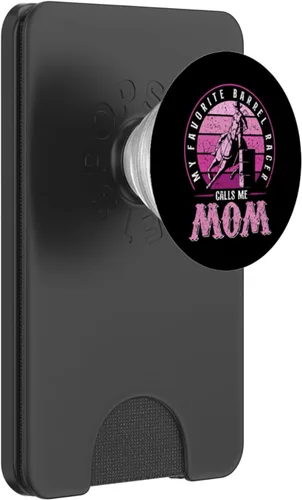 Vista 8 de My Favorite Barrel Racer Calls Me Mom Rodeo Barrel Racing PopSockets PopGrip intercambiables