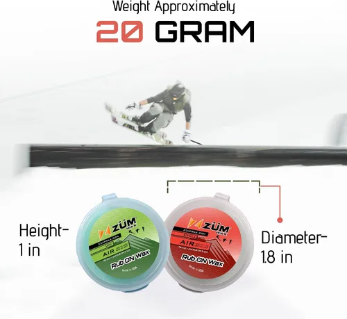 Vista 7 de ZUMWax RUB ON Wax Ski/Snowboard/Nordic Sample Pack - Universal & CHILL - 0.71 oz cada uno, fácil aplicador de corcho, de larga duración, aroma a