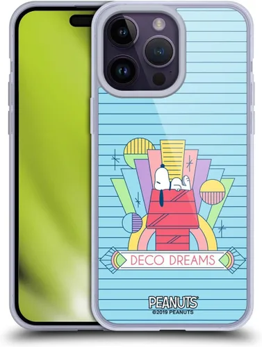 Vista 175 de Head Case Designs Snoopy Deco Dreams - Funda de gel suave con licencia oficial de Peanuts Blue Pattern compatible con Apple iPhone 7 Plus/iPhone 8