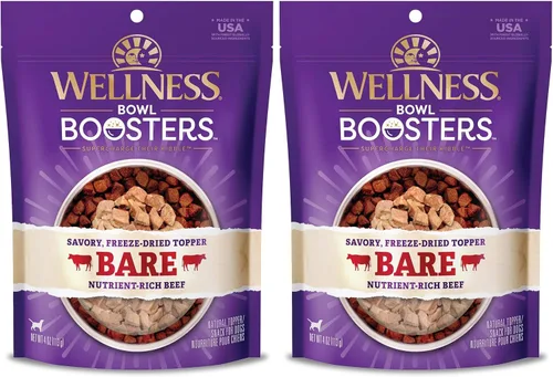 Vista 19 de Wellness Bowl Boosters Bare, complemento para comida de perro para razas pequeñas, medianas y grandes, sin cereales, natural, liofilizado