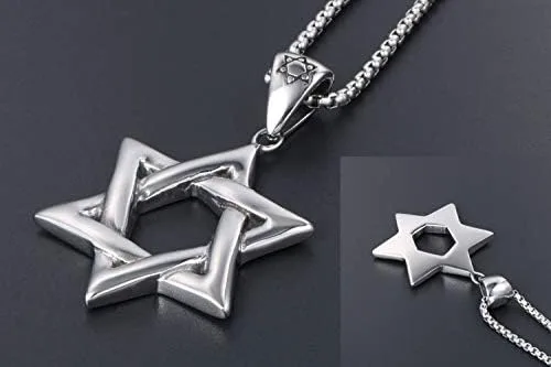 Vista 4 de VUZALRANO Colgante estrella de David judío Megan Star Hexagrama Collar