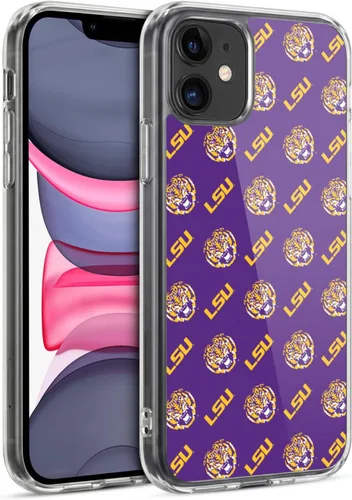 Vista 105 de Head Case Designs Funda de gel suave con licencia oficial de la Universidad Estatal de Louisiana LSU Camou compatible con Apple iPhone 7 Plus/iPhone