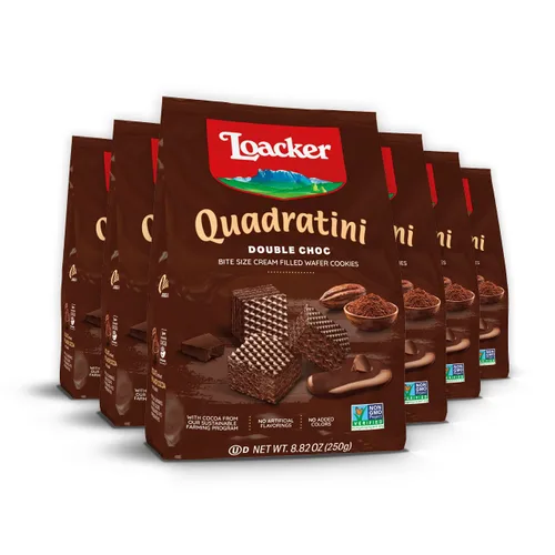 Vista 7 de Loacker Quadratini - Obleas de yogur de arándano de tamaño pequeño