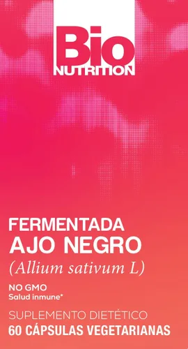 Vista 3 de Bio Nutrition Ajo Negro Fermentado, 60 Cápsulas Vegetarianas