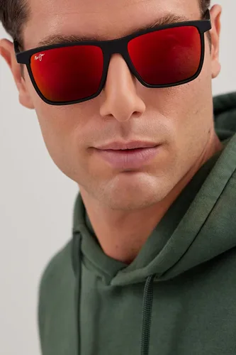 Vista 3 de Maui Jim One Way Negro mate/lava hawaiana polarizada