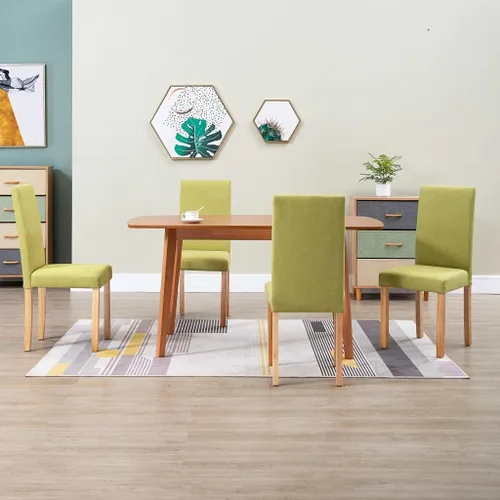 Vista 12 de 2-Pack Black Fabric Dining Chairs with Rubber Wood Frame, Modern Farmhouse Accent Chairs for Kitchen Dining Room, Comfortable Upholstered Seats