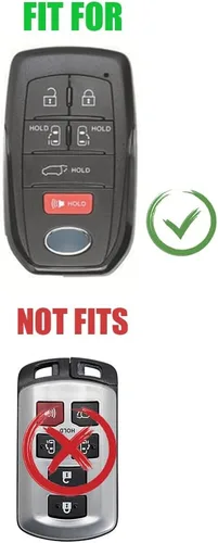 Vista 2 de Funda de aleación de zinc compatible con Toyota Sienna 2021 2022 2023 6 botones