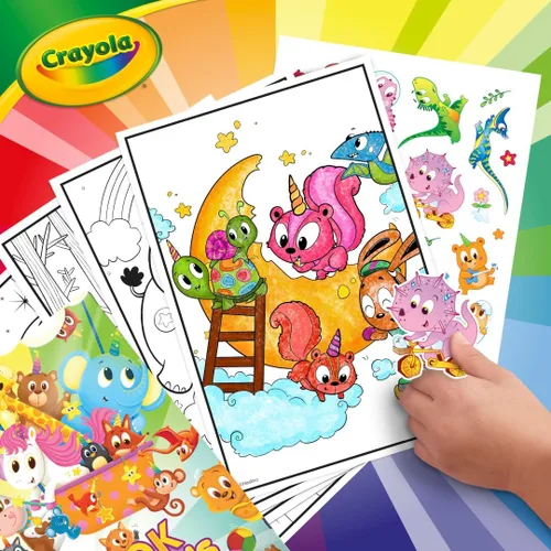 Vista 6 de Crayola Libro para colorear, libro grande de amigos de animales, 288 páginas para colorear, regalo para niños, edad 3, 4, 5, 6