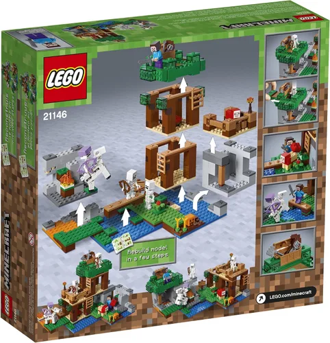 Vista 5 de LEGO 21146 Minecraft El ataque de esqueleto - Kit de construcción (457 piezas)