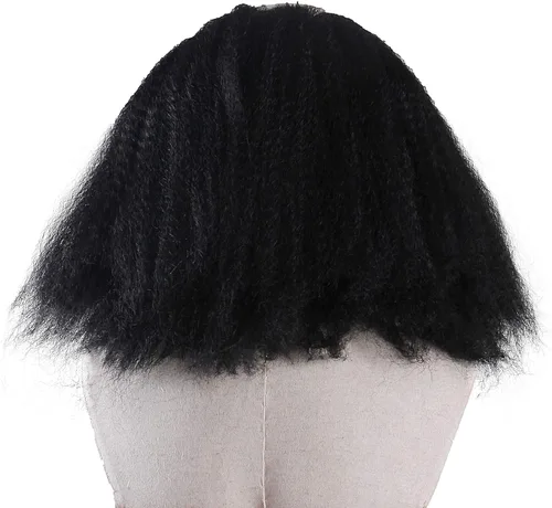 Vista 5 de Máscara facial de payaso espeluznante para adultos, máscara de bromista aterradora para Halloween (negro)