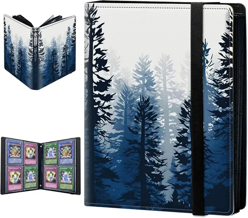 Vista 26 de Carpeta para tarjetas intercambiables, 4 bolsillos para tarjetas intercambiables, 160 bolsillos de doble cara, funda para tarjetas de tamaño Mujeres