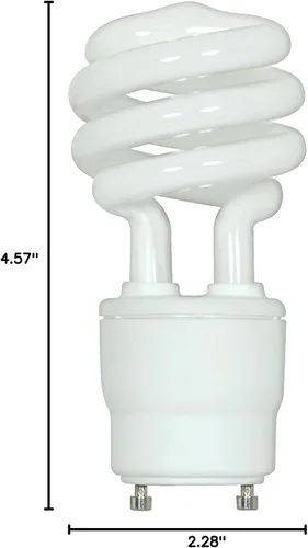 Vista 2 de Satco GU24 de CFL, S8205, 18watts, 120 volts