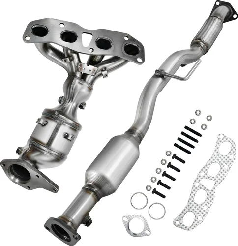 Vista 8 de JT Convertidor catalítico compatible con Nissan Frontier/Xterra 2002 2003 2004 3.3L V6 2 piezas (compatible con EPA)