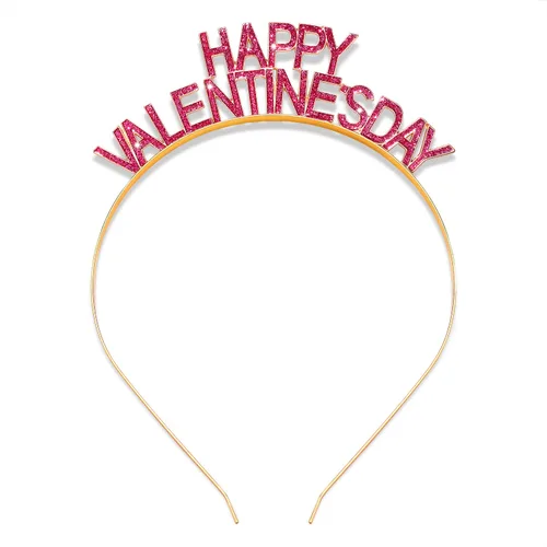 Vista 12 de PHALIN Diademas para el día de San Valentín para mujer, esmaltadas, para el día de San Valentín, diademas para el cabello, dulces festividades