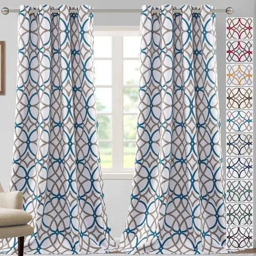 Vista 30 de H.VERSAILTEX Cortinas opacas de 63 pulgadas de largo, juego de 2 paneles de cortinas térmicas y cortinas para tratamiento de ventana, reducción