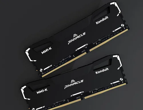 Vista 8 de Timetec Pinnacle Konduit 8GB DDR4 3200MHz PC4-25600 CL16-18-18-38 XMP2.0 Overclocking 1.35V Compatible para AMD e Intel Módulo de memoria RAM
