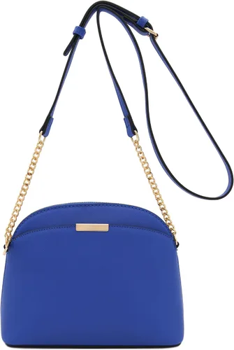 Vista 2 de FashionPuzzle Saffiano Bolso bandolera pequeño con correa de cadena