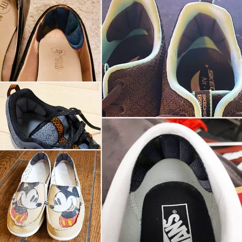 Vista 7 de Insertos para Talón de Zapatos, 16 Piezas de Almohadillas de Cojín para Talón de Malla Autoadhesivas para la Parte Posterior del Talón, Insertos