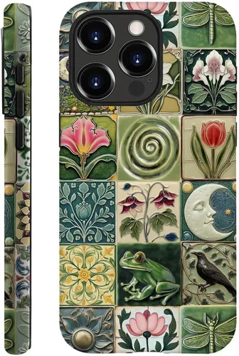 Vista 17 de DAIZAG Funda compatible con iPhone 11, funda duradera de protección contra golpes para niñas y mujeres, cruz bíblica, collage de flores