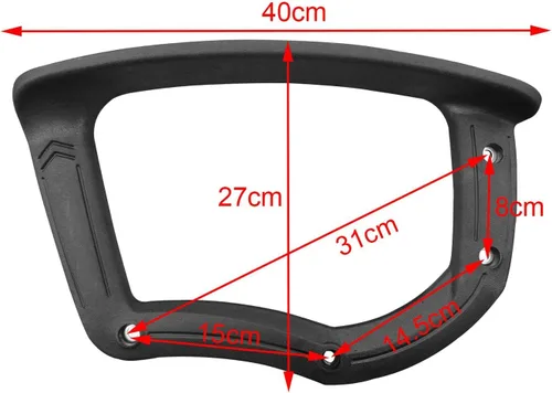 Vista 2 de MERIGLARE Reposabrazos de repuesto para silla de 2 piezas, accesorios de reparación cómodos, piezas de silla de computadora, reposabrazos de malla