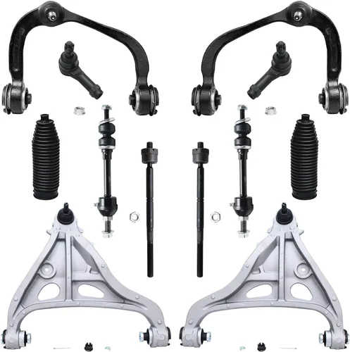 Vista 104 de Detroit Axle - Kit de extremo delantero para Hyundai Sonata XG350 XG300 Kia Optima, 2 brazos de control superiores con juntas de bola, 2 brazos