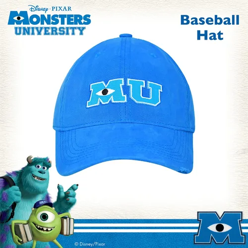 Vista 2 de Disney Pixar Monsters Inc Monsters University Gorra de béisbol ajustable color azul Azul