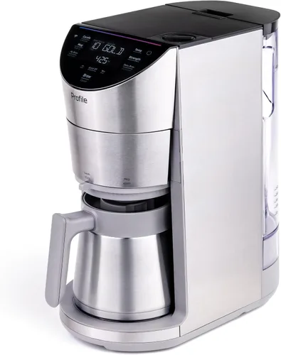 Vista 8 de GE Profile Smart Grind & Brew - Cafetera con Servicio Individual sin Cápsulas, Depósito de Agua de 90 oz, Jarra Térmica de 10 Tazas, Control de Voz