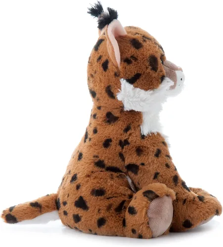 Vista 9 de The Petting Zoo Bobcat - Animal de peluche, regalos para niños, animales salvajes del zoológico Onez, juguete de peluche Bobcat de 12 pulgadas