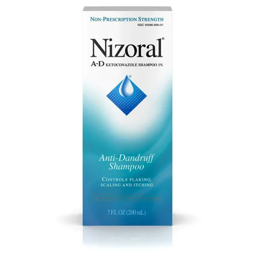 Vista 2 de Nizoral A- D Champú anticaspa, azul, fresco, 7 onzas líquidas (paquete de 2)