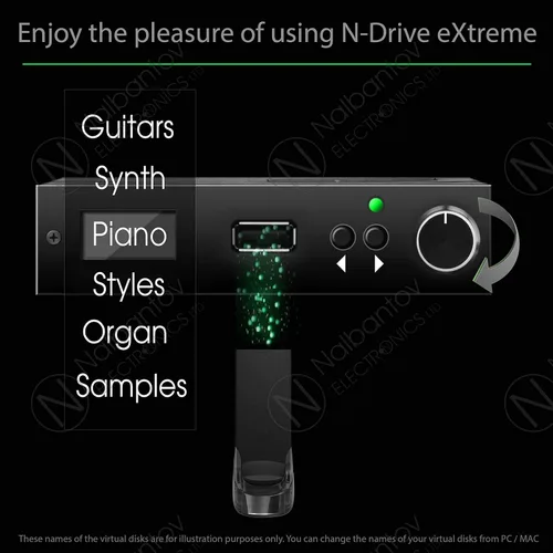 Vista 2 de Emulador USB Nalbantov N-Drive eXtreme para PianoDisc PDS128 y PDS128 Plus for PianoDisc PDS128 and PDS128 Plus
