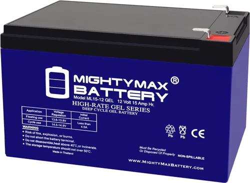 Vista 10 de Batería Mighty Max ML12-12 Gel - 12 V 12 Ah, tipo Gel, terminal F2, batería recargable SLA AGM