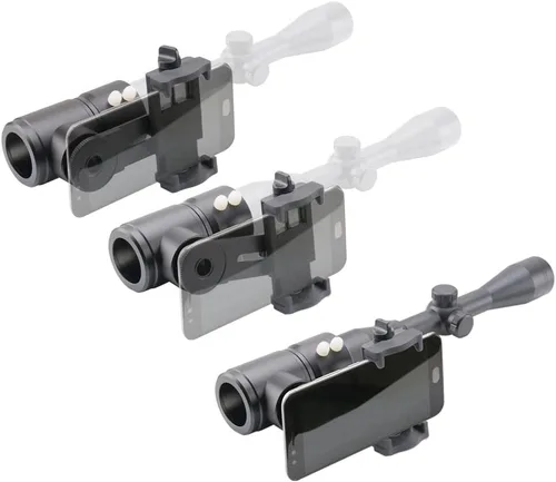 Vista 8 de Adaptador de cámara para mira de rifle Starboosa - Adaptador de cámara para smartphone para caza y observación de aves - Ángulos duales