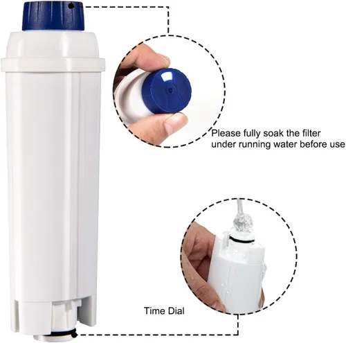 Vista 6 de Filtros de repuesto para máquina de café para filtro DeLonghi DLSC002, cartuchos de filtro de agua, ablandador de carbón activado, compatible