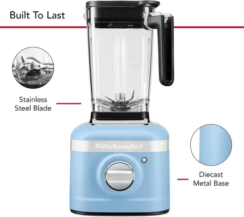 Vista 4 de KitchenAid Batidora de velocidad variable K400 con Tamper - KSB4028 - Terciopelo azul