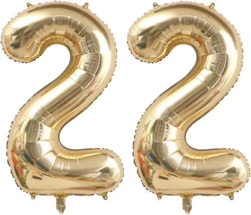 Vista 19 de Globo dorado claro con el número 0 de aluminio de 40 pulgadas, color oro champán, globo de helio 0 Mylar Oro claro 0