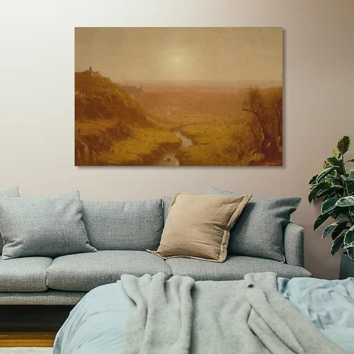 Vista 7 de MHART Tivoli by Sanford Robinson Gifford Art Poster Posters Art Print Wall Photo Paint Poster Hanging Picture Family Bedroom Decor Gift